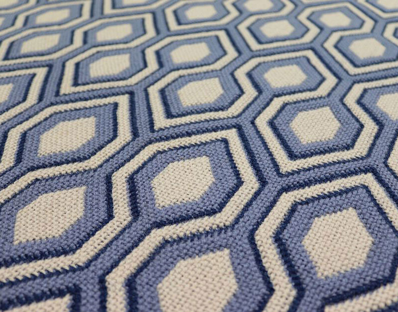 Scale a trama piatta, Hex. Denim/blu scuro