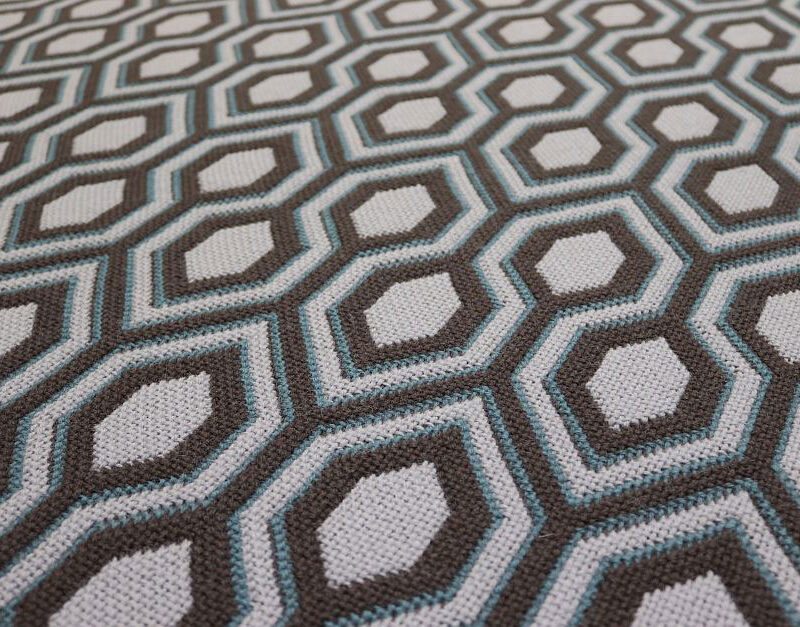 Marches d'escalier à tissage plat, Hex. Colombe/Ardoise