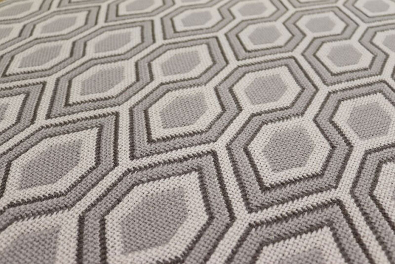 Tapis, Tissé plat. Hex. Pebble