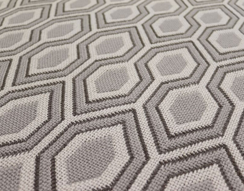Flatweave Stair runners, Hex. Pebble