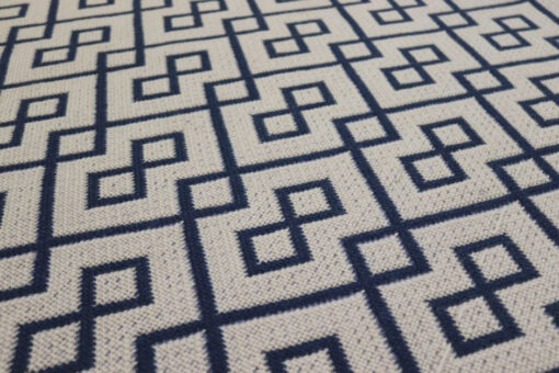 Flachgewebe-Treppenläufer, Kent. Denim/Dk Blue Reverse