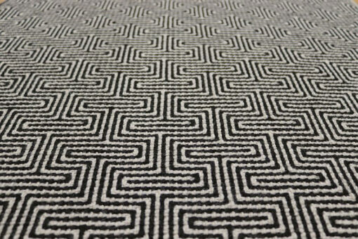 Marches d'escalier en tissu plat, Labyrinthe. Noir