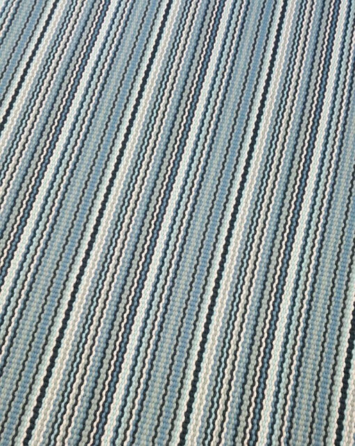Flatweave Stair runner, Stripes Multi Aqua