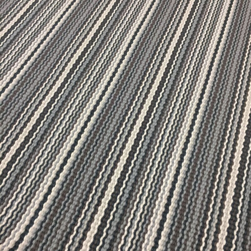 Flatweave Stair runner, Stripes Multi Grey