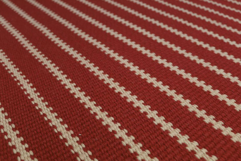 Flatweave Stair runner, Stripes ZIP05 Red