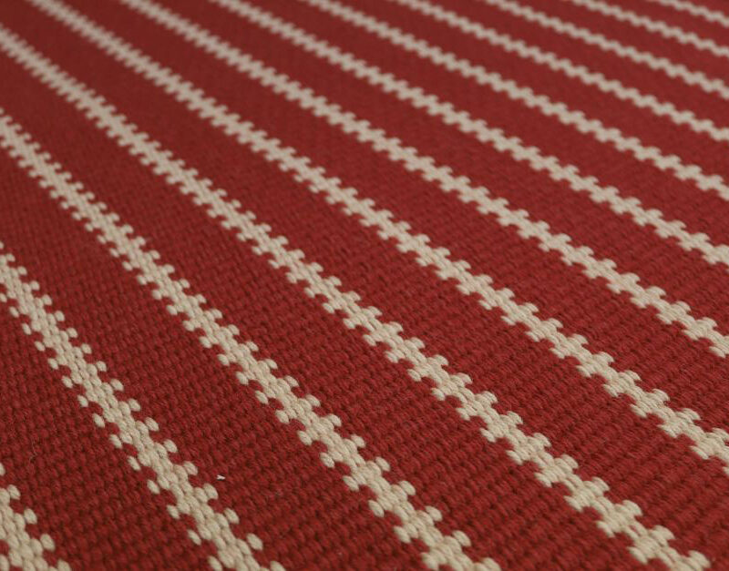Flatweave Stair runner, Stripes ZIP05 Red