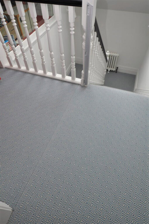 Tappeti in lana Flatweave, Diamond Blue