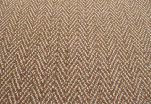Tapis en laine Axminster, Winston Herringbone Beige foncé, Ivoire