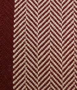 Flatweave Stair runner, Herringbone Border Burnt Sienna & Putty
