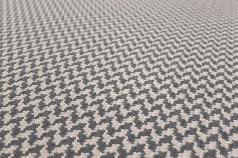 Pure wool Stair runners, Houndstooth Nickel