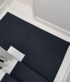 Tapis d'escalier en tissu plat, Kelly Solid Dk.Peacock KS05