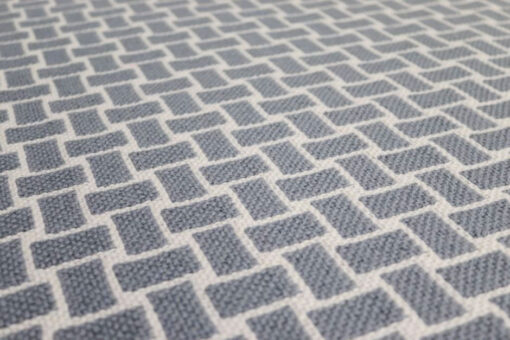 Schurwolle Treppenläufer, Flachgewebe Tweed Platinum, Pearl
