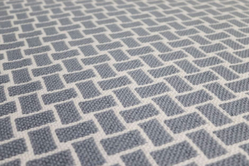 Coulisses d'escalier en pure laine, Flatweave Tweed Platinum, Pearl
