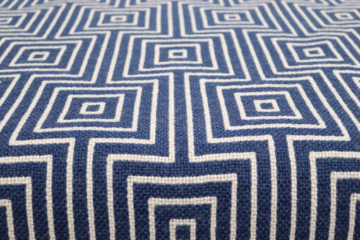 Scale in pura lana, Flatweave Tyne Dk Blue, Ivory