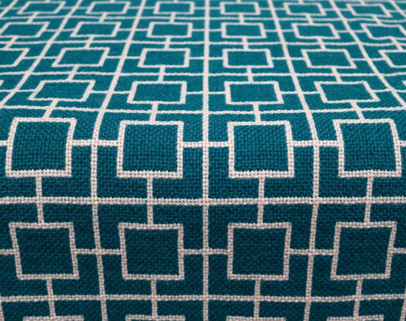 Scale in pura lana, Flatweave Tamar Teal, Ivory