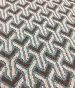 Passa scale in pura lana, Trafal a trama piatta. Tortora/argento