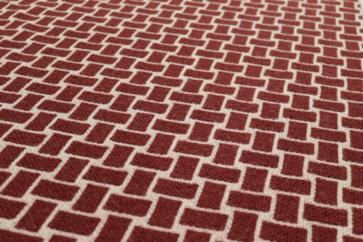 Scale in pura lana, Flatweave Tweed Burnt Sienna, Putty