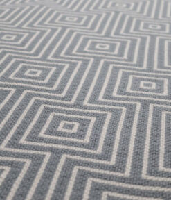 Pure wool Stair runners, Flatweave Tyne Platinum, Pearl