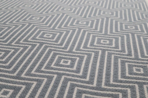Coulisses d'escalier en pure laine, Flatweave Tyne Platinum, Pearl