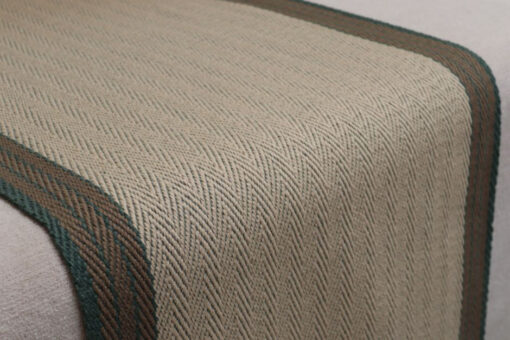 Flatweave Stair runner, Stripes Finley FG05 Putty & Spruce
