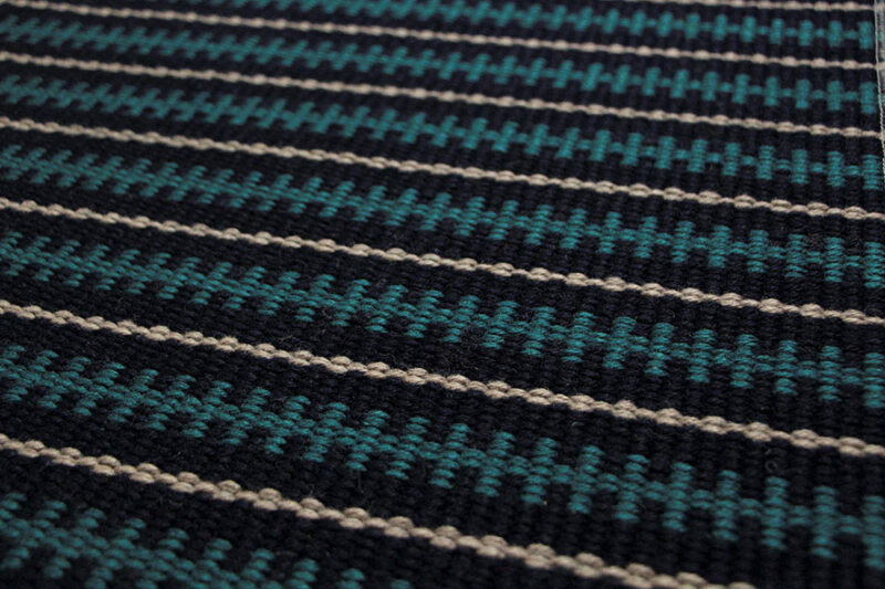 Flatweave Stair runner, Stripes Frances FT02 Teal