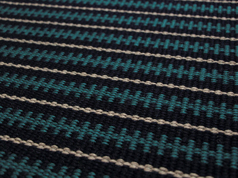 Flatweave Stair runner, Stripes Frances FT02 Teal