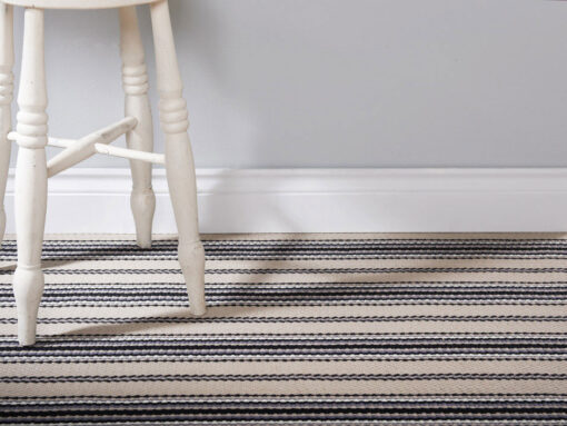 Flatweave Stair runners, Stripes Kelly Linen JD05