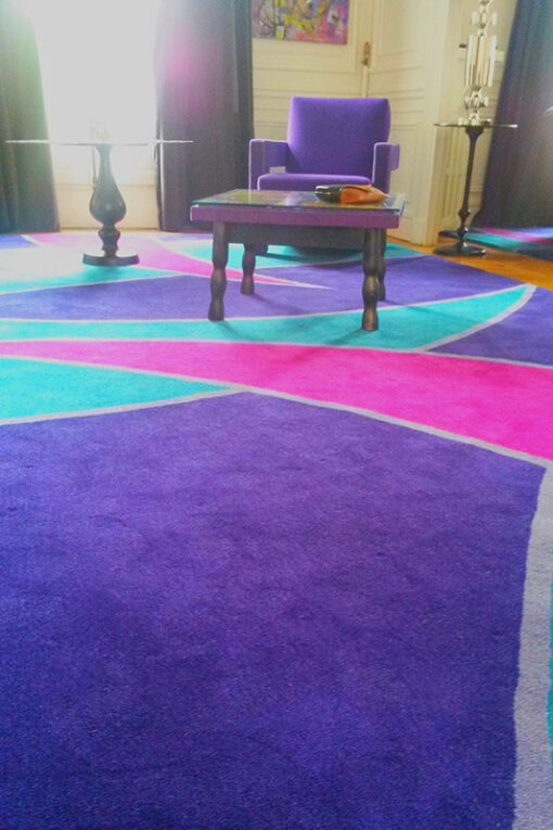 Tapis touffetés, conception sur mesure