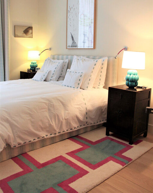 Tapis tufté main, Bespoke Brighton Aqua & Fuchsia