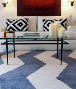 Tufted Rugs, Bespoke Chevron Denim Sp