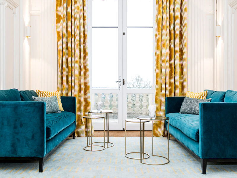 Tapis touffetés, Bespoke Zig Zag "Domaine de la Tortinière".