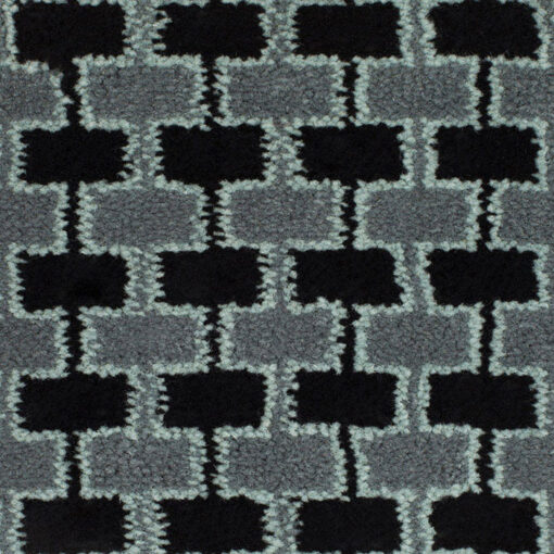 Wool Carpets, Winston Brigthon, Black / Aqua & Blue Shade