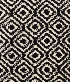 Wool Carpets, Winston Diamond, Black & Ivory