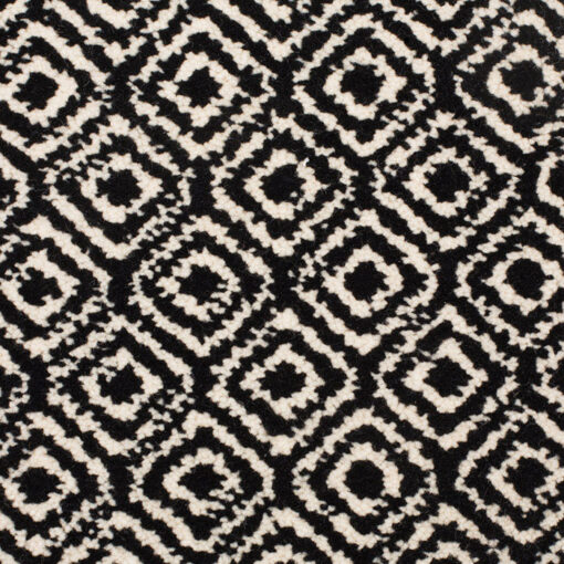 Tapis en laine, Winston Diamond, Black & Ivory