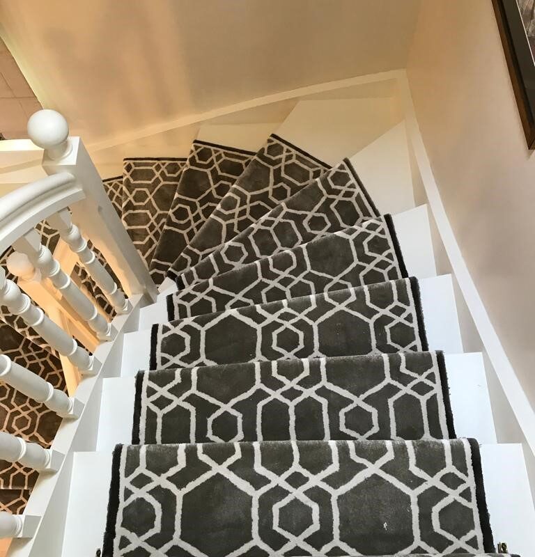 Passage d'escalier sur-mesure tufté main