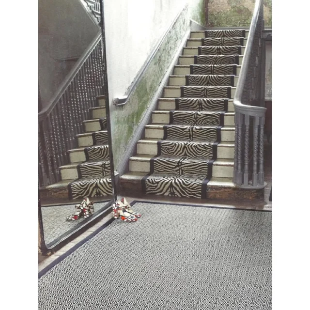 Our Winston Collection 
Runner: Safari, Zebra 🦓
In stock
Rug: Diamond
From 20m2 order
Black linen tape 🖤
80% Wool/ 20% polyamide